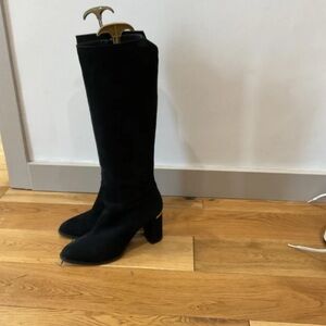 Boots Elegant Black Heeled Boots
